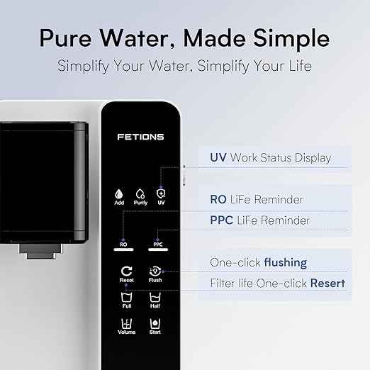 CT2 Reverse Osmosis Water Filter Countertop, 5-Stage RO Water Filtration System, Water Purifier for Home, No Installation, 4: 1 Pure to Drain