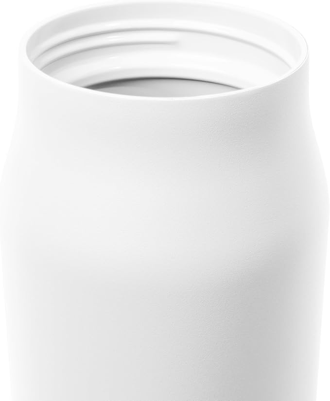 Simple Modern Water Bottle with Push Button Straw Lid | Ceramic-Lined Insulated Stainless Steel | Travel Water Bottles for Gym & Sports | Leak Proof | 34oz, Winter White