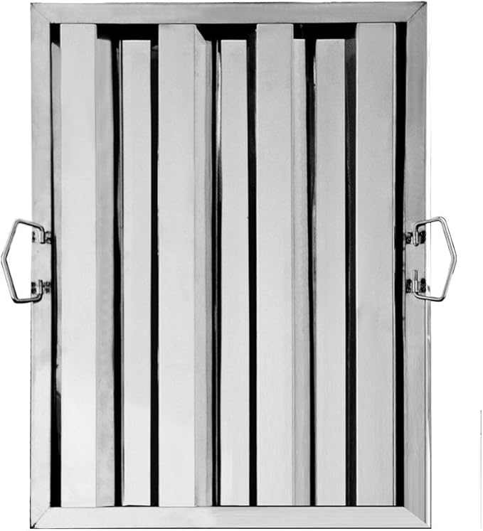 New Star Foodservice 54323 Stainless Steel Hood Filter, 16" W x 20" H, Set of 6 - AquaVibe