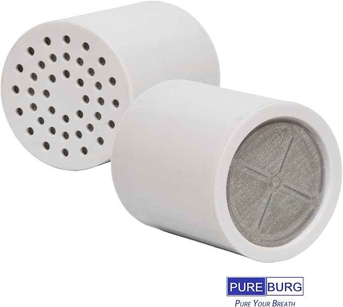 PUREBUGR 20-Stage Replacement Showerhead Filter Compatible for Aquabliss SF100 SF220 (SFC220) & Compatible with AquaHomeGroup Showerhead Filter, 5-Pack