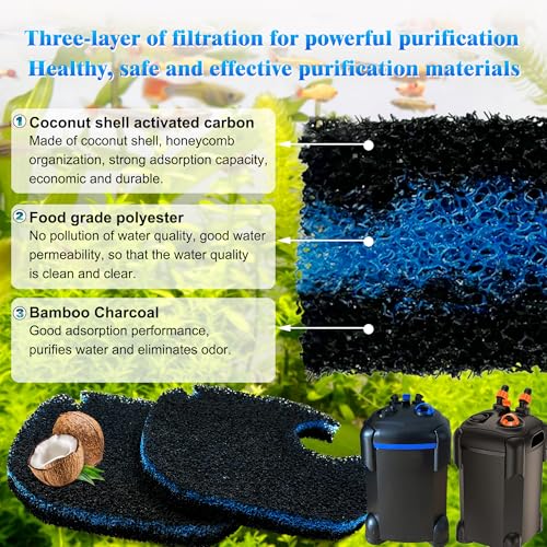 6Pcs Filter Canister Pad for AMOSIJOY 172 (6 Count)