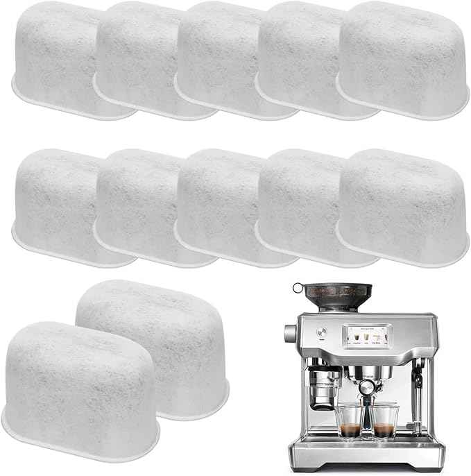 Activated Carbon Coffee Water Filter Inserts for Ninja Luxe Cafe ES601, ES655, ES701 – Long-Lasting Value Pack, Compatible with Select Breville & Keurig Coffee Makers, 12 Pack