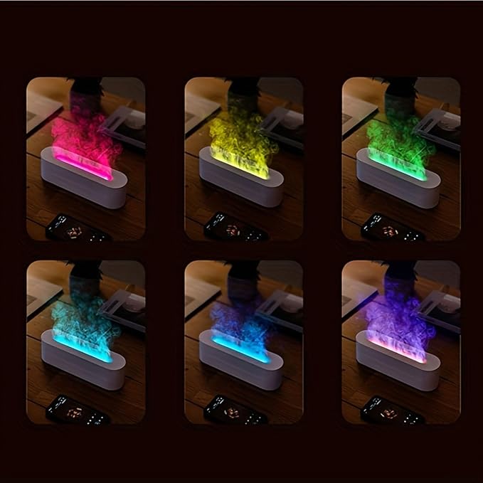 Aromatherapy Essential Oil Diffuser, Timer Off Flame Humidifier, 150ml Capacity, for Yoga, Home, Office, School,White