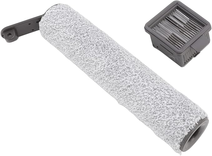 Vacuum Cleaner Brush Roll Replaceable Brush Rollers and Filters Accessory Kit, Floor Machine Brush Roller with Filter Compatible for H12 H12MAX, Floor Scrubber Replacement Parts - AquaVibe