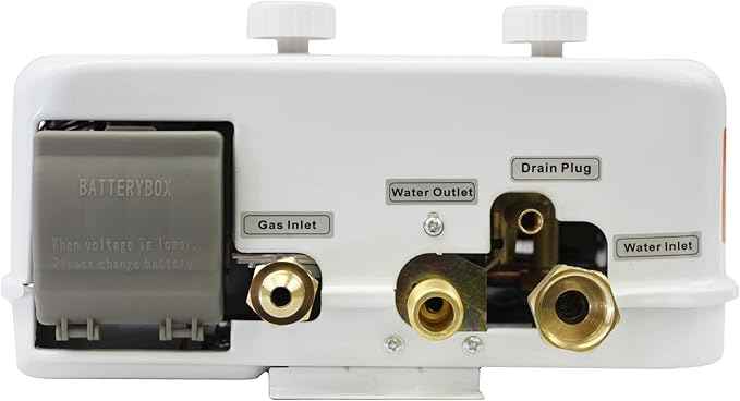 Flame King YSNAZ132 Portable Tankless Water Heater Propane Gas 5L 1.32GPM at 34,000 BTU, Outdoor Instant Hot Water Shower for RV, Camping, Farm, Cabins