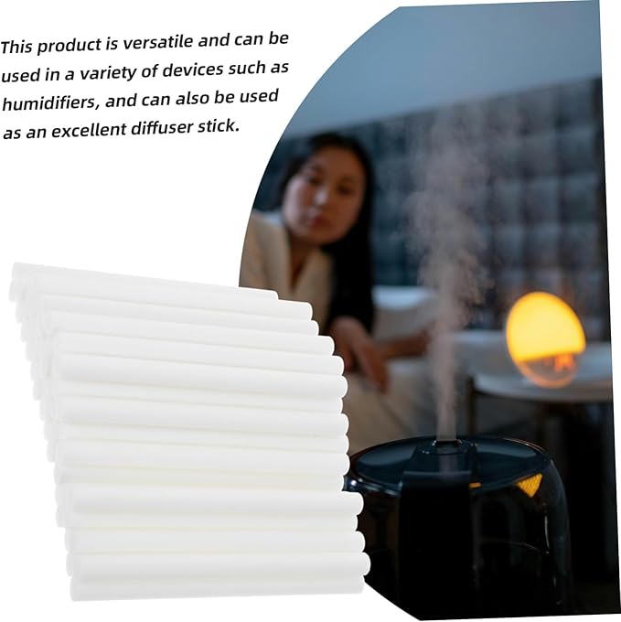 NOLITOY 50pcs Absorbent Cotton Humidifier Sticks and Filter Cores for Car Aromatherapy Essential Oil Diffusion Humidifier Replacement for Custom - AquaVibe