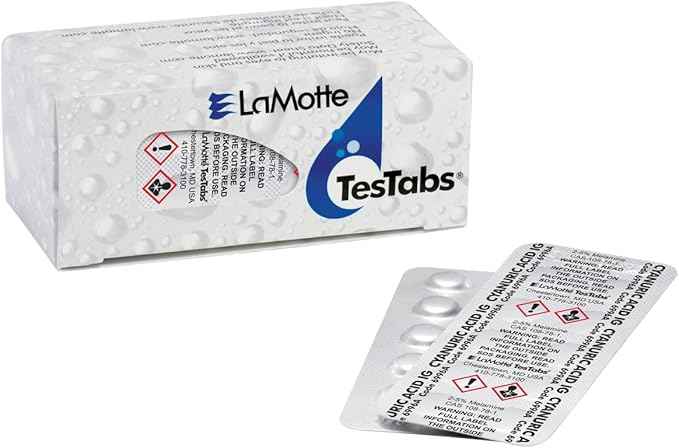 Lamotte Cyanuric Acid TesTabs for ColorQ Pro 7, 6996A-H, 50 Count