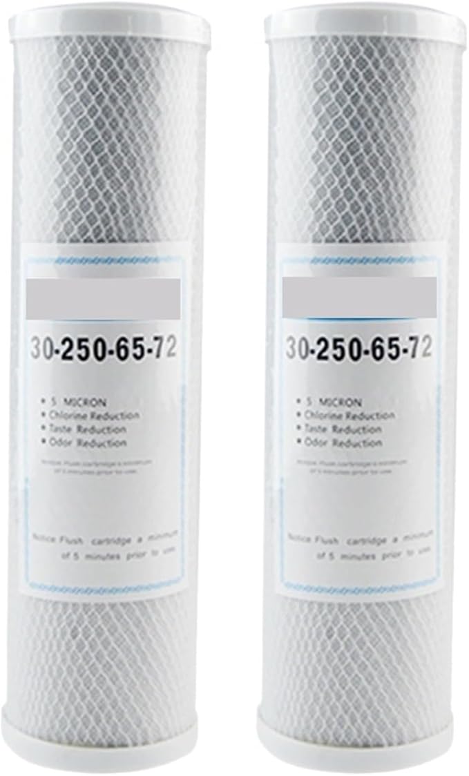 Whole House RO Water Filter System 10 Inch NSF Certified Coconut Carbon Block Universal Cartridge(2pcs)
