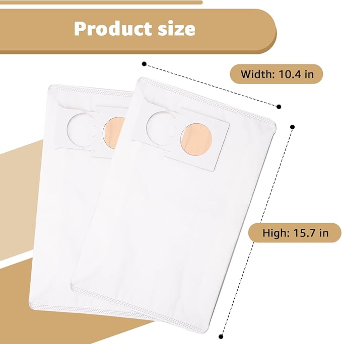 191C26-2 filter bag replacement - Compatible with XCV17/XCV18 18V X2 LXT makita vacuum bag Heavy-duty filtration, long-lasting durability-10-pack. - AquaVibe