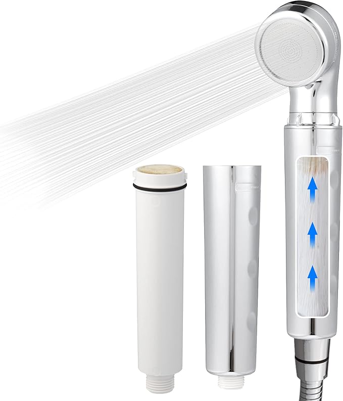 Legionela Shower Head Filter High Pressure Water Softer Filter Removed 99.99999% of Harmful Substance(Plus chrome)