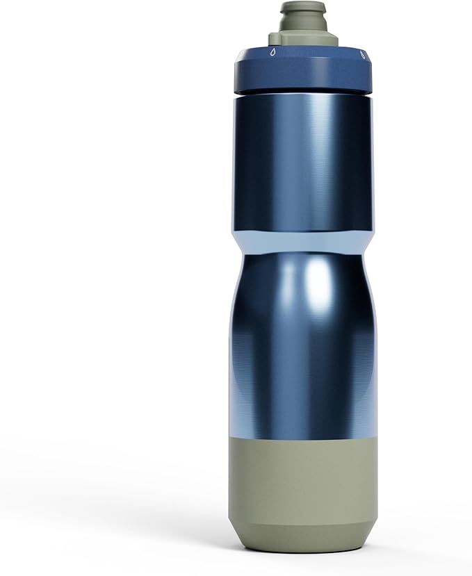 CamelBak Podium Steel Insulated Bike Water Bottle Mercury Deep Sea, 22oz