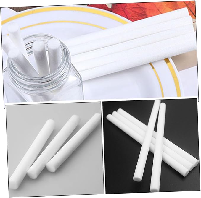 PRETYZOOM 4sets Oil Diffuser Sticks Absorbent Aroma Diffuse Rods Fragrant Volatile Sticks 50pcs*4 - AquaVibe