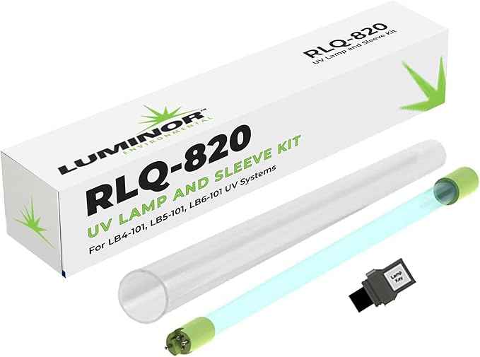 Luminor RLQ-820 UV Lamp and Quartz Sleeve Kit with Lamp Key for use Blackcomb LB4-101, LB5-101, LB6-101 UV Water Filtration Systems