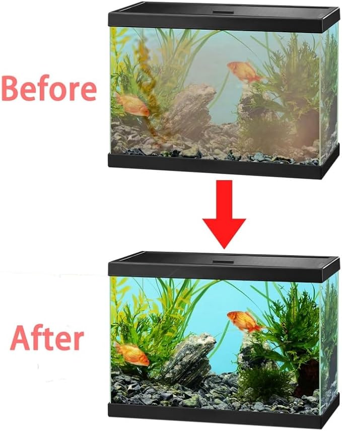 Water Purification Tablets for Fish Tank, Powerful Aquarium Water Purification Tablet, Efficient Clear Turbidity & Improve Water Quality, Remove All Kinds of Turbidity from Fish TankWater (1pcs)