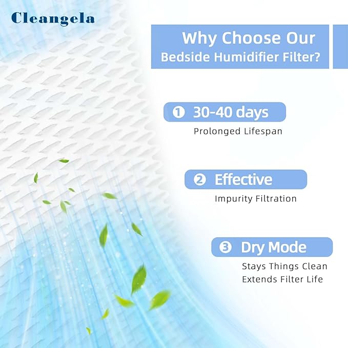 6 Pack WF813 EQWF813 Humidifier Filters Replacement Compatible with Equate EQ-2119-UL PCWF813 Relion RCM-832 RCM-832N ProCare PCCM-832N Cool Mist Humidifier Replacement Filter