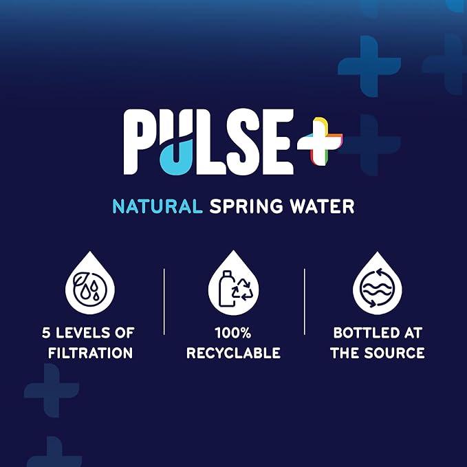 PULSE Marvel Avengers Natural Spring Water - Disney Bottles - Filtered Spring Water - BPA-Free Aluminum Recyclable Bottles - 12 Pack