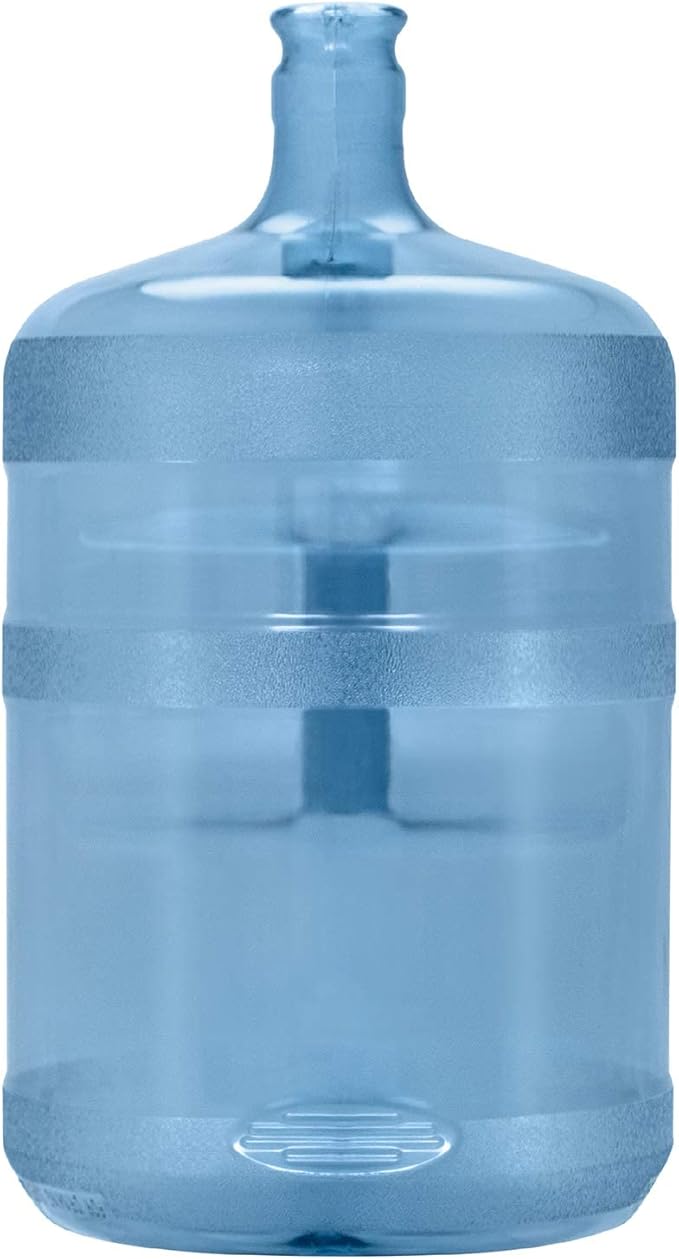 Brio 5 Gallon Plastic Crown Cap Reusable Water Bottle Container