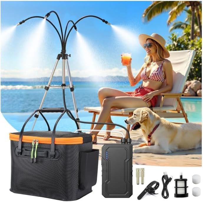 Portable Misting System with Standing