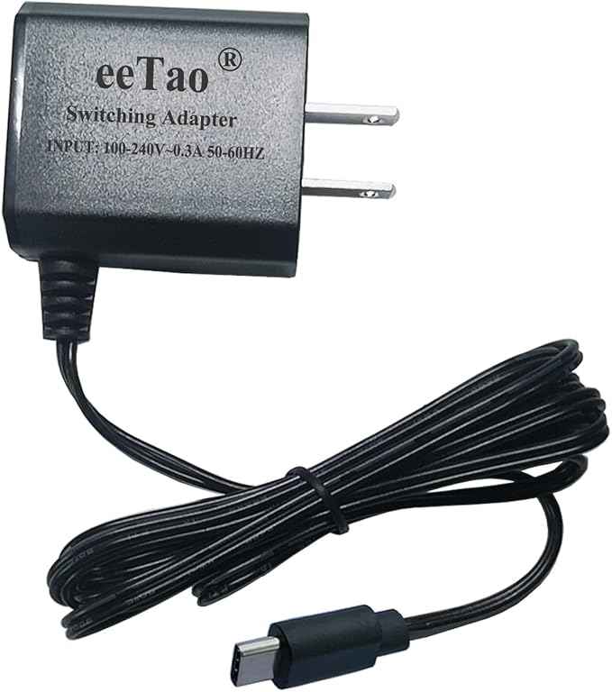 5V 1A AC/DC Adapter Charger Compatible with Petlibro PLWF115 5000mAh Battery Wireless Pet Fountain Cat Water Fountain Dog Water Food Dispenser 5VDC 1000mA Power Supply Cable Cord (5V Adapter)