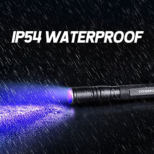 UV Flashlight 395nm Zoomable Black Light Battery Rechargeable
