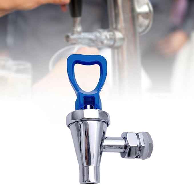 1/2 Inch Beverage Dispenser Faucet Spout Brass Material Hot Drinks Tap for Juice Cold Hot Water Supplies Household Accs, Blue