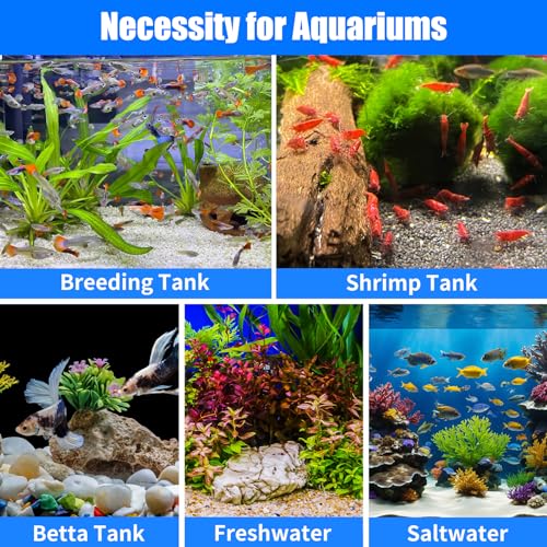 12-Pack Pre-Filter Sponge for Aquarium Shrimp Fry Fish Tank Filter Intake 0.4 Inch, Replacement Foam Cover (12 Count)