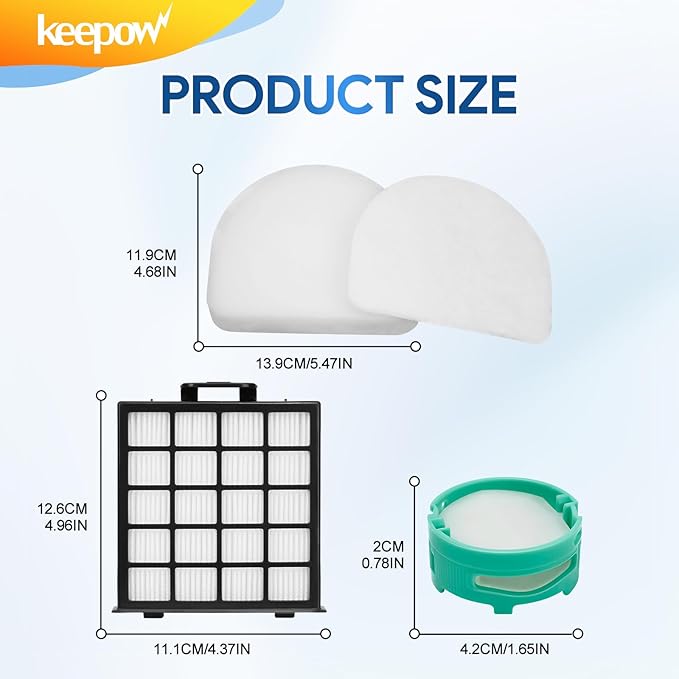 KEEPOW AZ4002 Vacuum Filter Replacement Compatible with Shark Power Detect Upright Vacuum Cleaner AZ4000 AZ4002 AZ4000C - AquaVibe