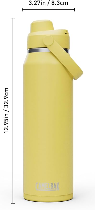 CamelBak Thrive Chug Insulated Stainless Steel Water Bottle Yellow Bloom, 32oz