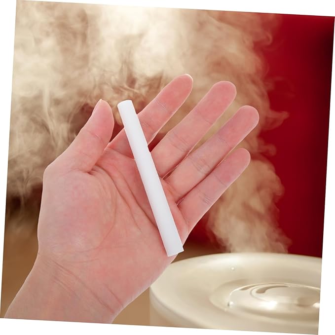 50pcs White Humidifier Cotton Sticks Replacement Filters for Oil Diffuser and Car Humidifier 10x100mm Absorbent Wands for Essential Oil Aromatherapy - AquaVibe