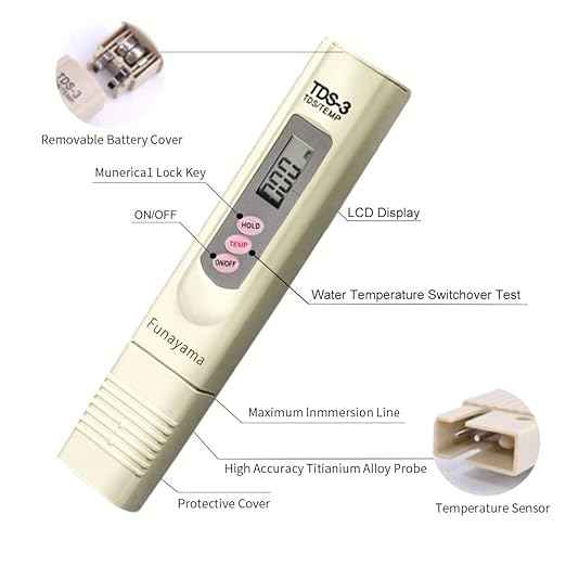 TDS Water Quality Tester Digital 3-in-1 - Accurate EC PPM Temperature Meter 0-9990ppm for Drinking Water, Pool, Aquarium Testing