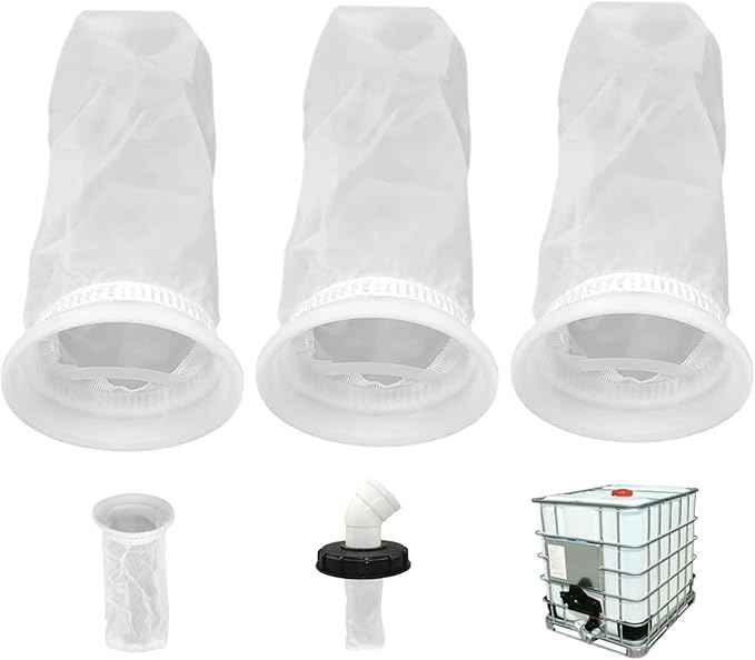 IBC Tote Filter 3PCS, Washable Nylon Rain Barrel Screen Filter, IBC Lid Filter Fine Mesh Rain Barrel Filter Reusable Replacement Rain Water Filter Rain Barrel Filter Rain Water Filter Rain Barrel Acc