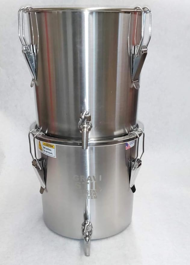 Emergency Survival Water Distiller and Gravity Filter Combination GRAVI-Stil Auto Fill Feature