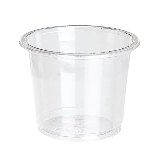 ECO PRODUCTS Compostable Clear PLA Plastic 1oz Small Portion Cups, Case of 5000, Round Cold Food Containers, Renewable Plant-Based, Lid Sold Separately, Disposable, ASTM Compliant, BPI-Certified