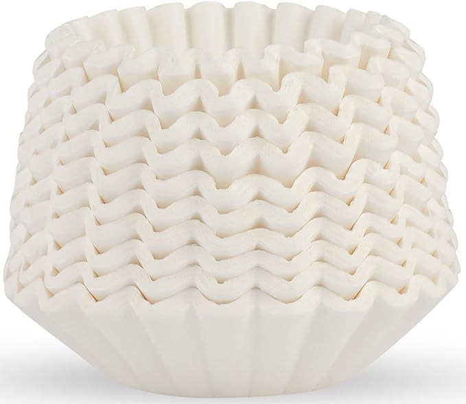 Tupkee 12-Cup Large Coffee Filters - 9.75” x 4.25” - 1500 Count - Tall Walled to Prevent Ground Overflow - Compatible with Bunn 12 Cup Commercial Coffee Maker & Large Home Machines - Made in the USA