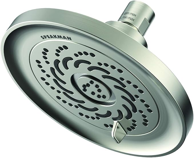 Speakman S-5000-BN-E2 Neo Exhilaration High Pressure Fixed Shower Head, 2 GPM, Brushed Nickel