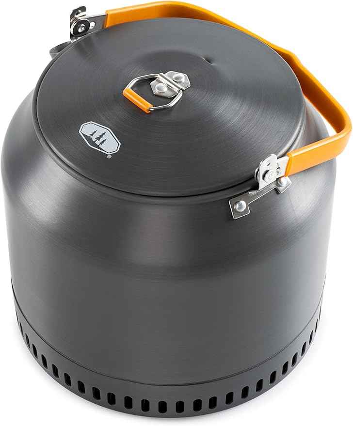 GSI Outdoors Halulite 1.8L Tea Kettle HS I Heat Sink Technology, Ultralight Camp Kettle