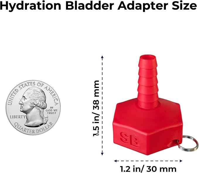 Hydration Bladder Adapter for Sawyer Squeeze Water Filters, 2 Pack – Quick Connect Reservoir Filler, Ultralight & Leak-Free for Backpacking & Hiking