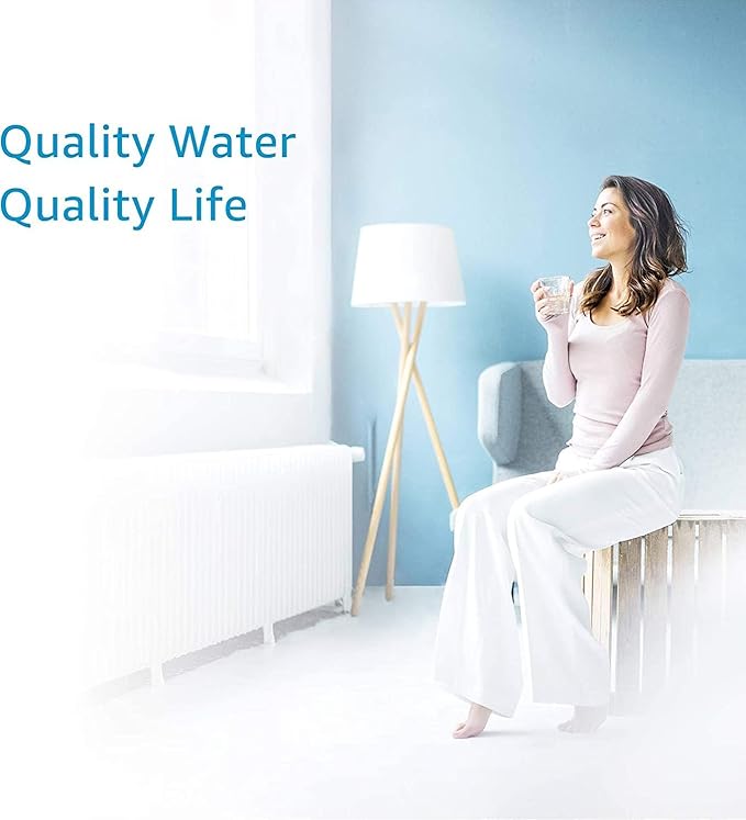 AQUA CREST Water Filter, Intended for Brita® Elite® Water Filter, Pitchers and Dispensers, Everyday, UltraMax, Metro+, XL and More, Lasts 6 Months, 1 Pack