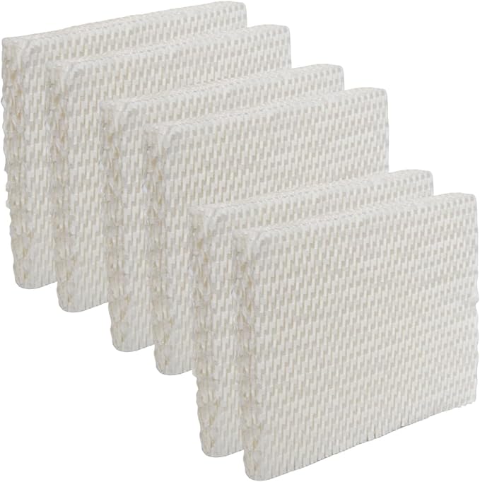 PUREBURG MD1-0034 Replacement Wick Filters Compatible with Vornado Evaporative Humidifier Evap40, Evap2, EV3, EV100, EV200, EVDC300, EVDC500, EVDC505 (Not for Evap3), 6-Pack