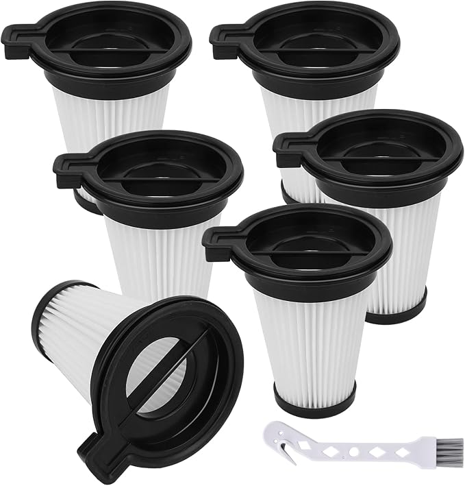 6 Pack HEPA Filter Compatible with Wyze Cordless Vacuum Cleaner Replacement Filters, Compare to part #WCVRHF for Wyze Handheld Cordless Vacuum, Washable Filters Replacement for Wyze - AquaVibe
