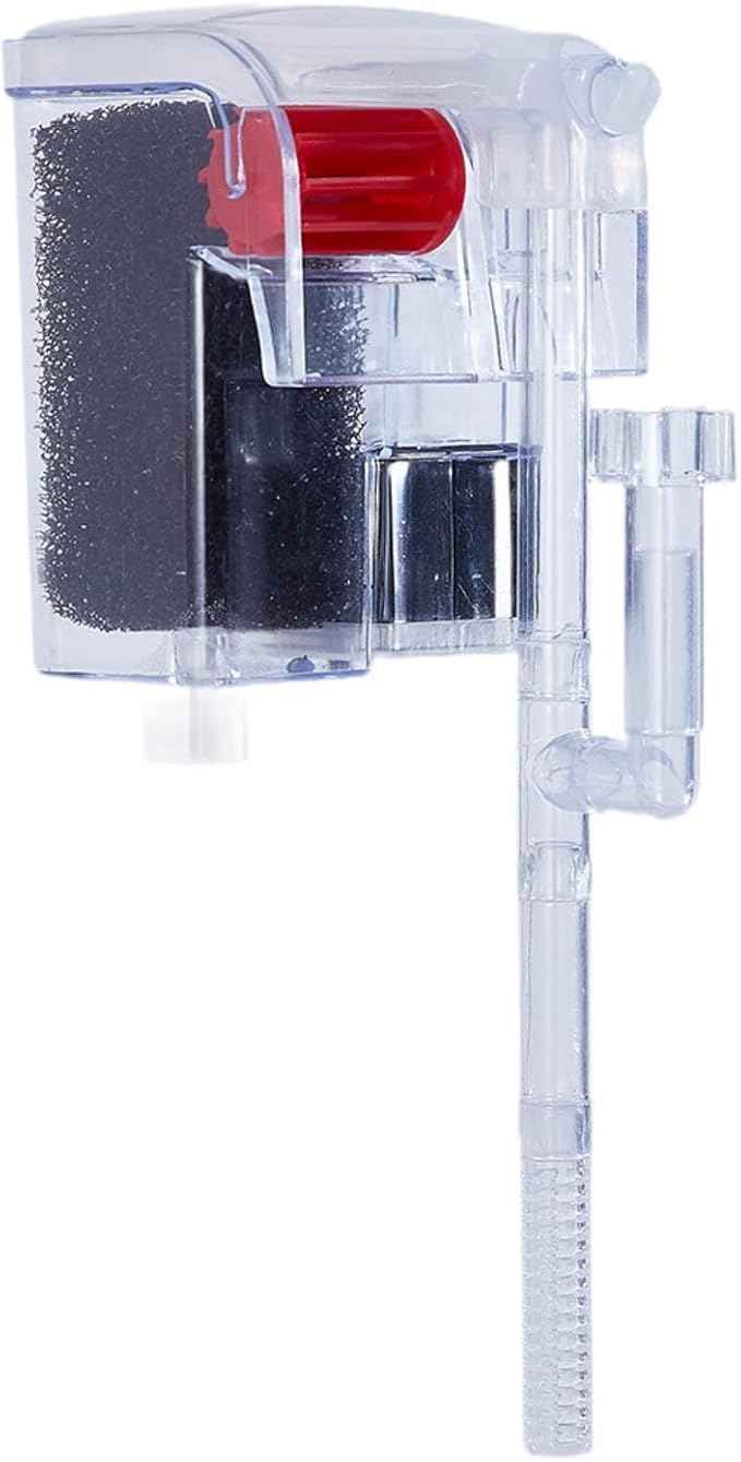 Auto Start Hang on Back Aquarium Adjustable Quiet Fish Tank Hob for Freshwater Accs, C