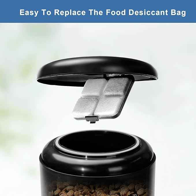 6 Packs Pet Food Desiccant Bag,Upgrade Desiccant Packets Keep Cat Food & Dog Food Dry and Fresh,Compatible with Petlibro Automatic Cat Dog Feeders：PLAF001/101/103/203/005/006