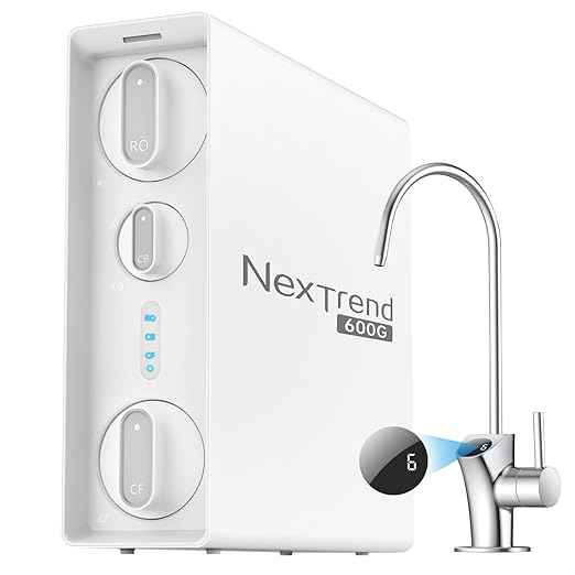 600GPD Reverse Osmosis System: 7 Stage Tankless Reverse Osmosis Water Filter Under Sink with Smart Faucet, NSF/ANSI 58 & 372 Certified, RO Water Filtration System, 2:1 Pure