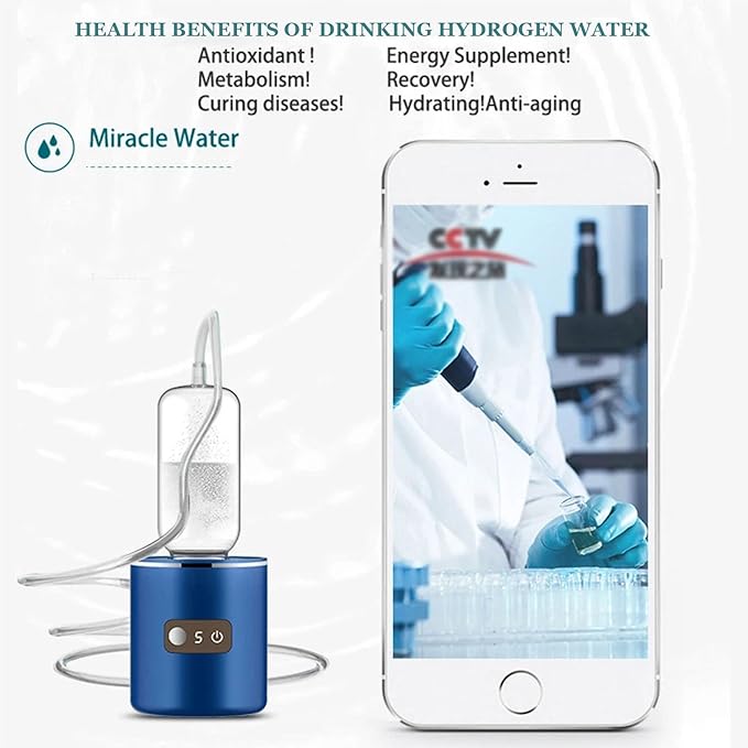 3000ppb Hydrogen Water Generator Bottle, SPE Water Hydrogenator, with H2 Inhalation Kit &Adapter, Enhance Resistance and Stay Healthier