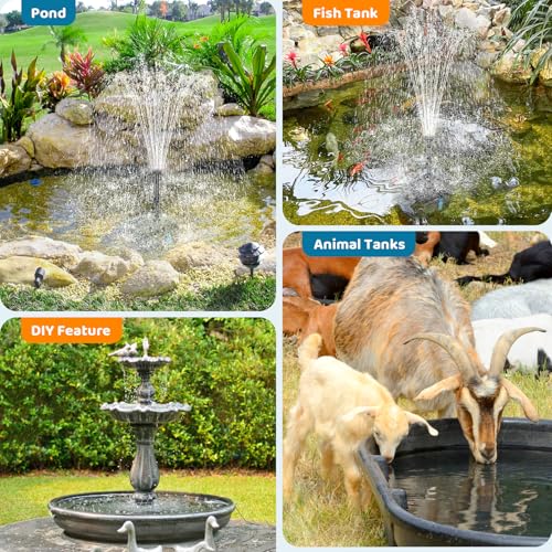 12W Solar Fountain Pump & Pond Filter Kit