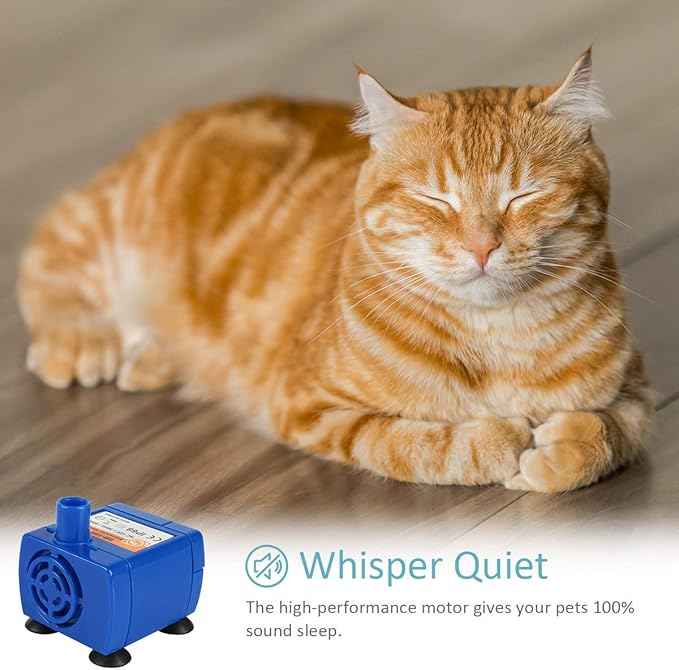 iPettie Pet Water Fountain Pump for iPettie and Hommii Water Fountain | Certificated Super Quiet Waterproof Pump | Pack of 1