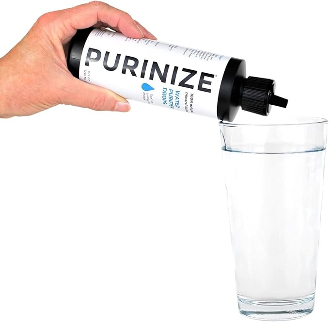 The Best and Only Patented Natural Water Purifying Solution - Chemical Free Camping and Survival Water Purification (8 oz)