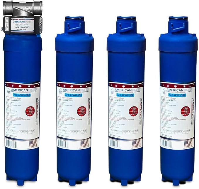 American Filter Company® # AFC-903-SYS, Compatible with 3M® AP903/AP917-HD for Whole House, Quick Change Water Filter System, 4 Packs