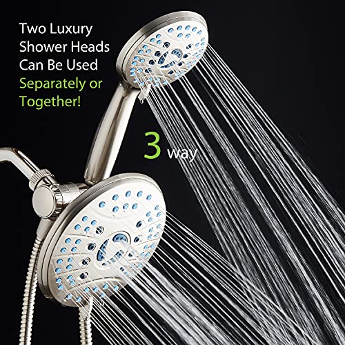 AquaCare 50 mode High Pressure 7 inch Shower Head Combo w