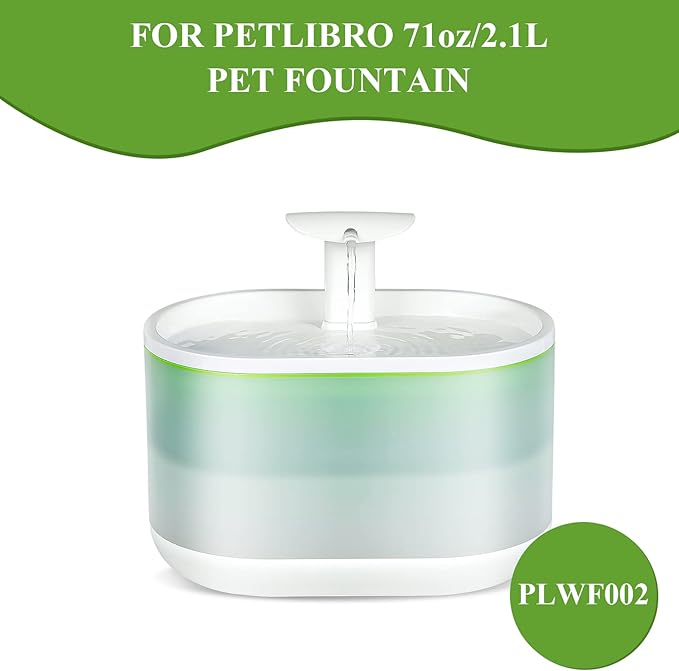 16 Pack Replacement Filters &16 Pre-Sponges Filters, Pet Replacement Filter for 71oz/2.1L PLWF002 Capsule Bowl